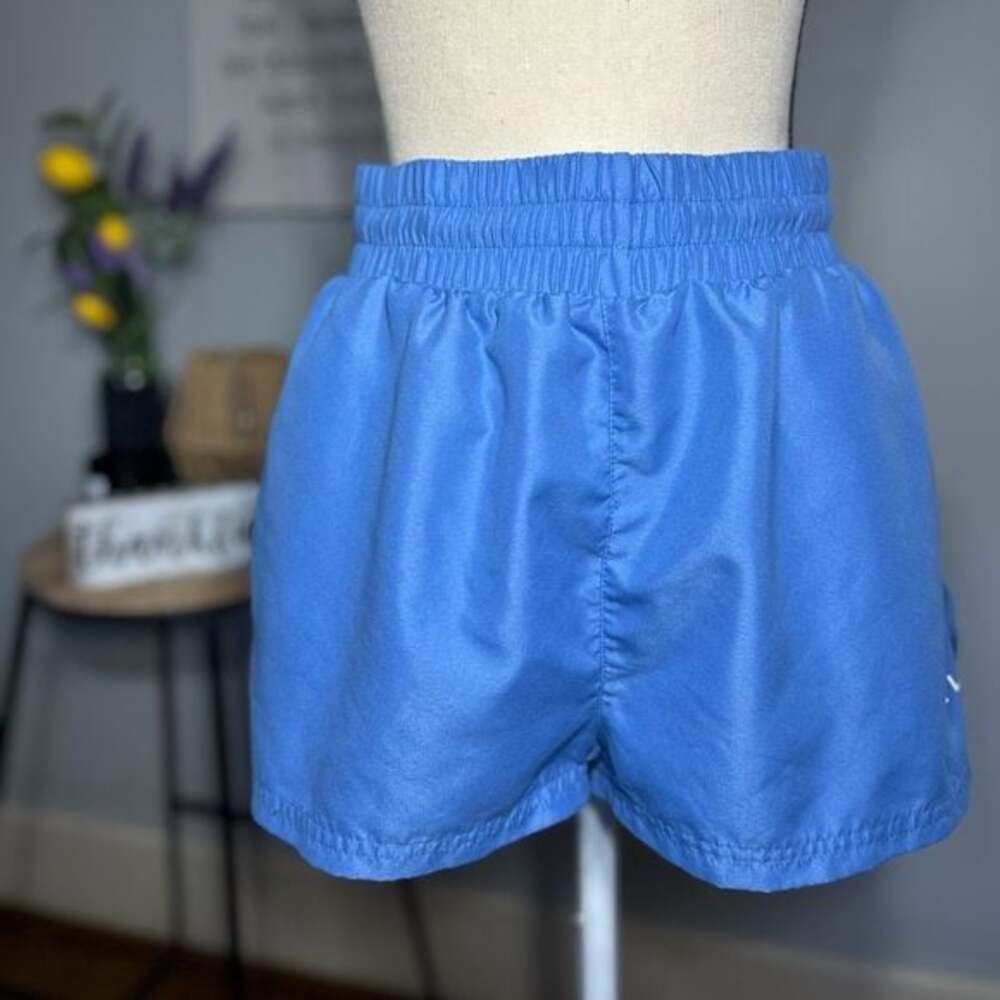 WILO THE LABEL Women's Athletic Shorts Blue Elastic Waist Lightweight, Size M
